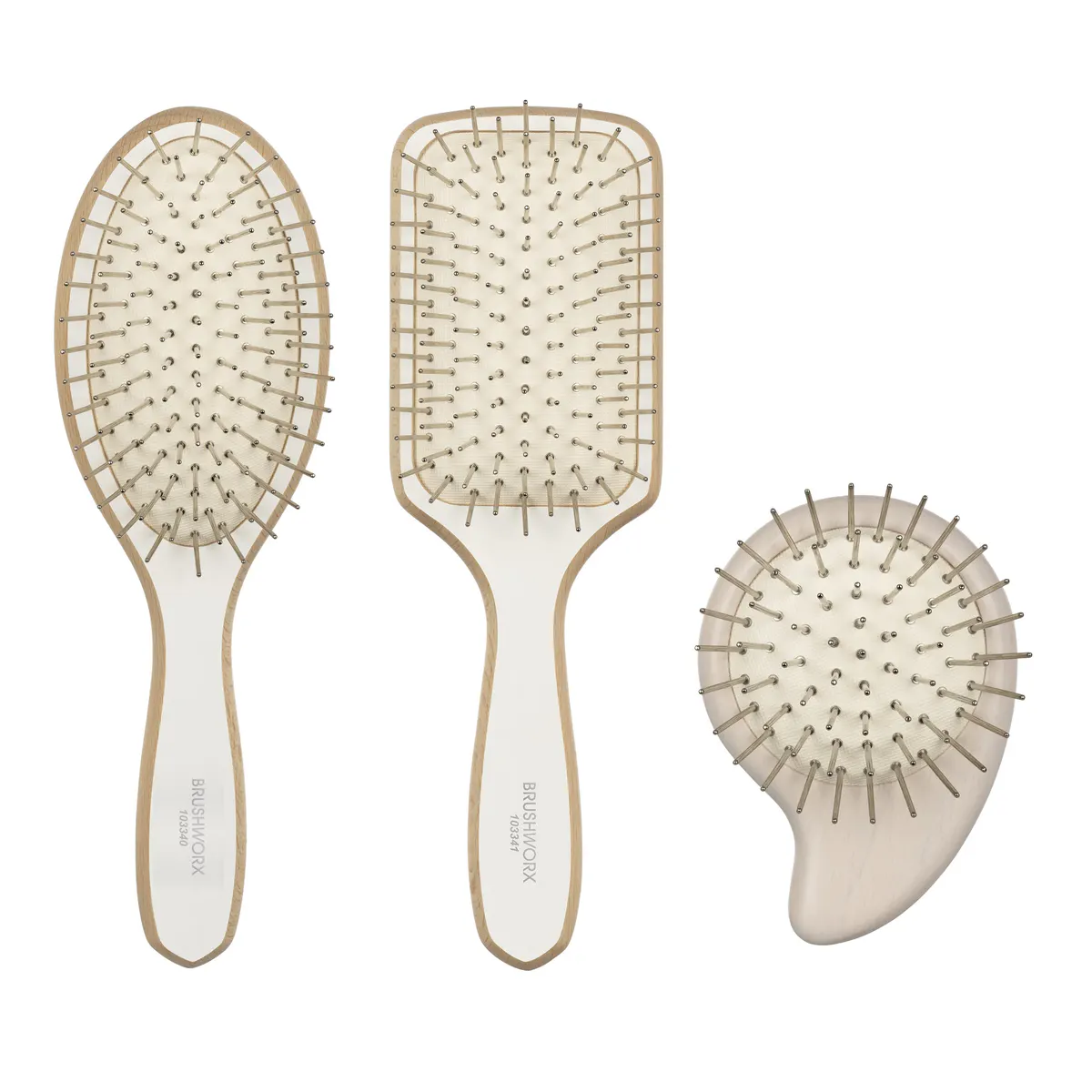 Brushworx Scalp Wellness Large Oval Anti Static Brush, view 4