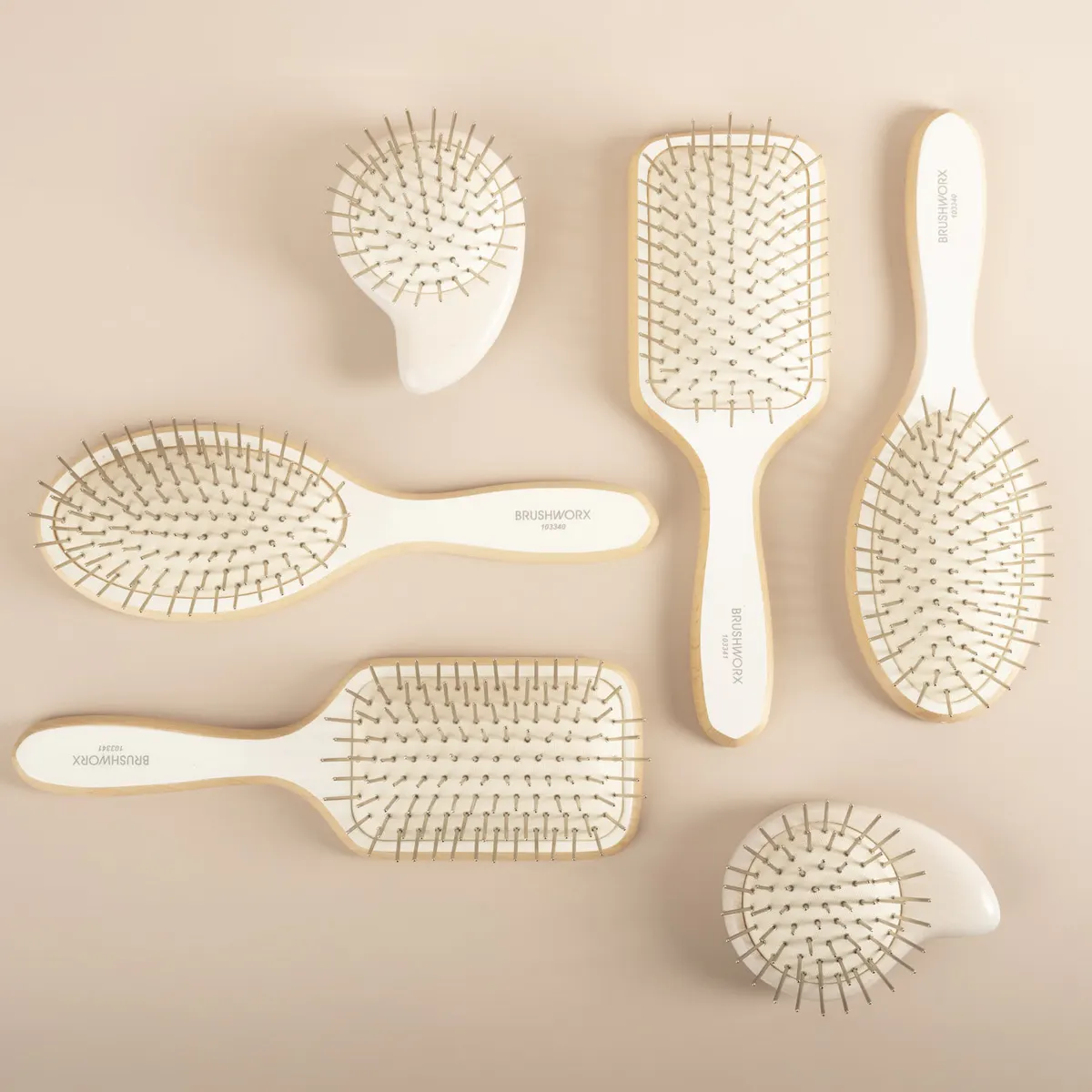 Brushworx Scalp Wellness Small Teardrop Anti Static Brush, view 5