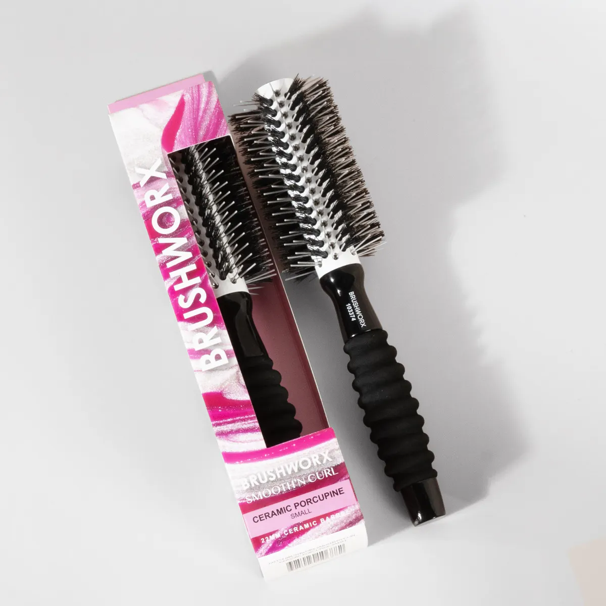 Brushworx Smooth n' Curl Ceramic Porcelain 22mm, view 3