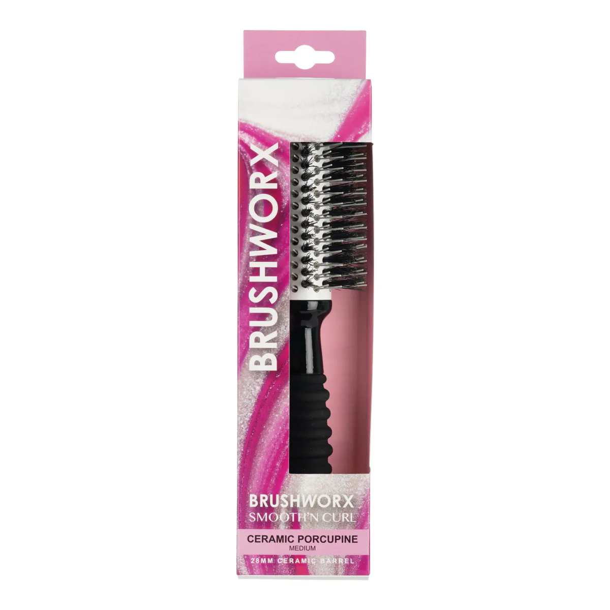 Brushworx Smooth n' Curl Ceramic Porcelain 28mm, view 2