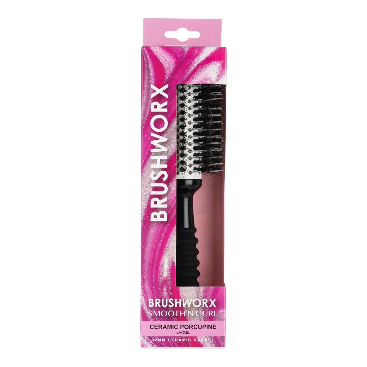 Brushworx Smooth n' Curl Ceramic Porcelain 32mm, view 2
