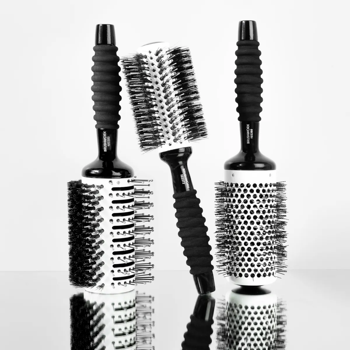 Brushworx Smooth n' Curl Ceramic Porcelain 32mm, view 3