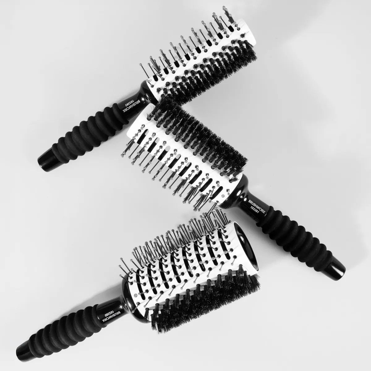 Brushworx Smooth n' Curl Half Thermal/Half Boar 38mm, view 3
