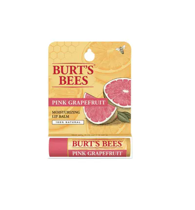 Burt's Bees Lip Balm Pink Grapefruit Refreshing Tube 4.25g