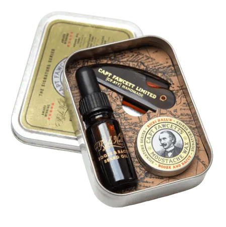 Captain Fawcett's Ricki Hall Booze & Baccy Grooming Survival Kit