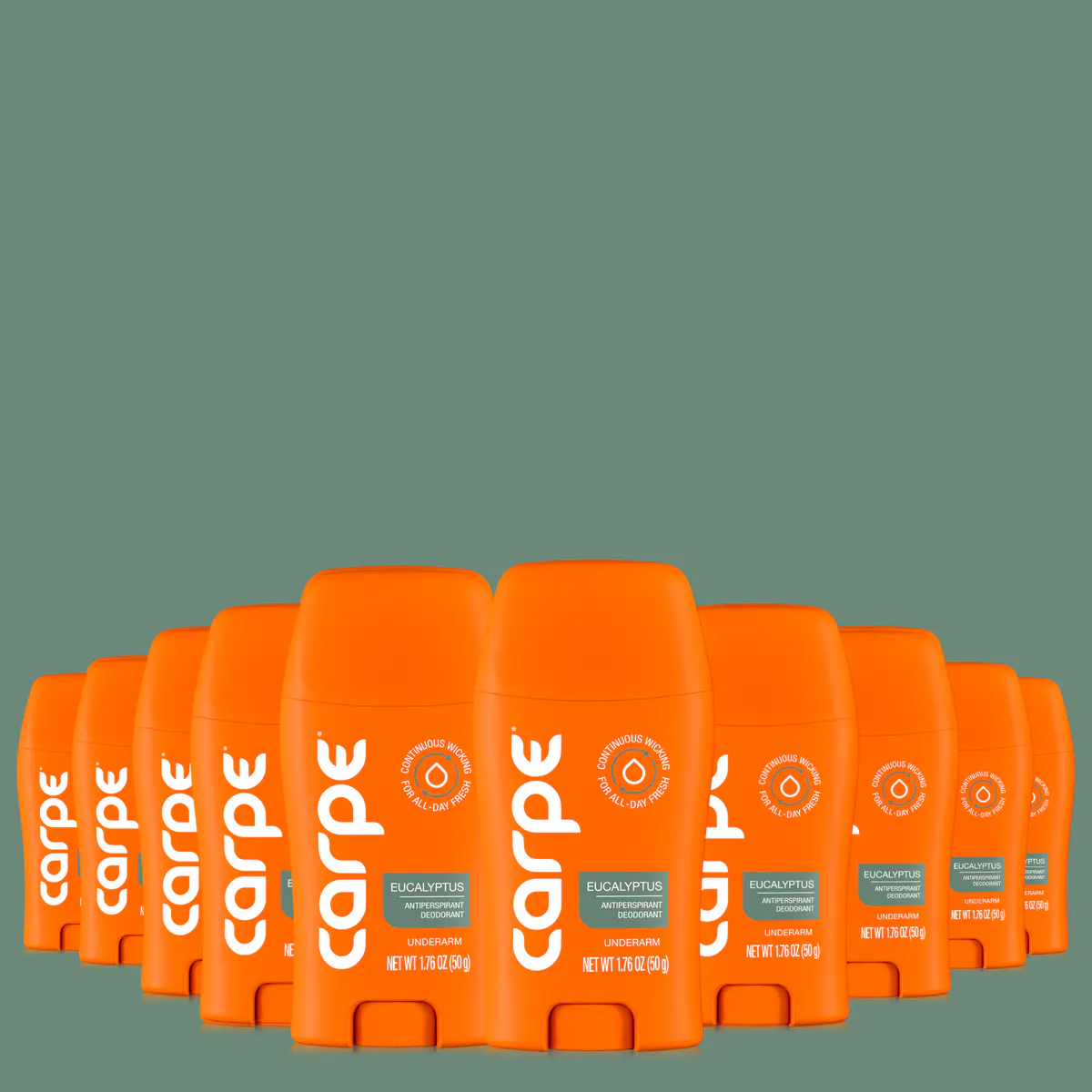 Carpe Antiperspirant Underarm Stick 50ml - 10 Pack, view 4