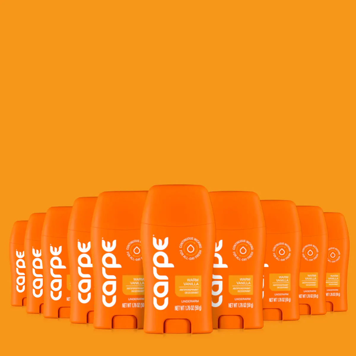 Carpe Antiperspirant Underarm Stick 50ml - 10 Pack, view 10