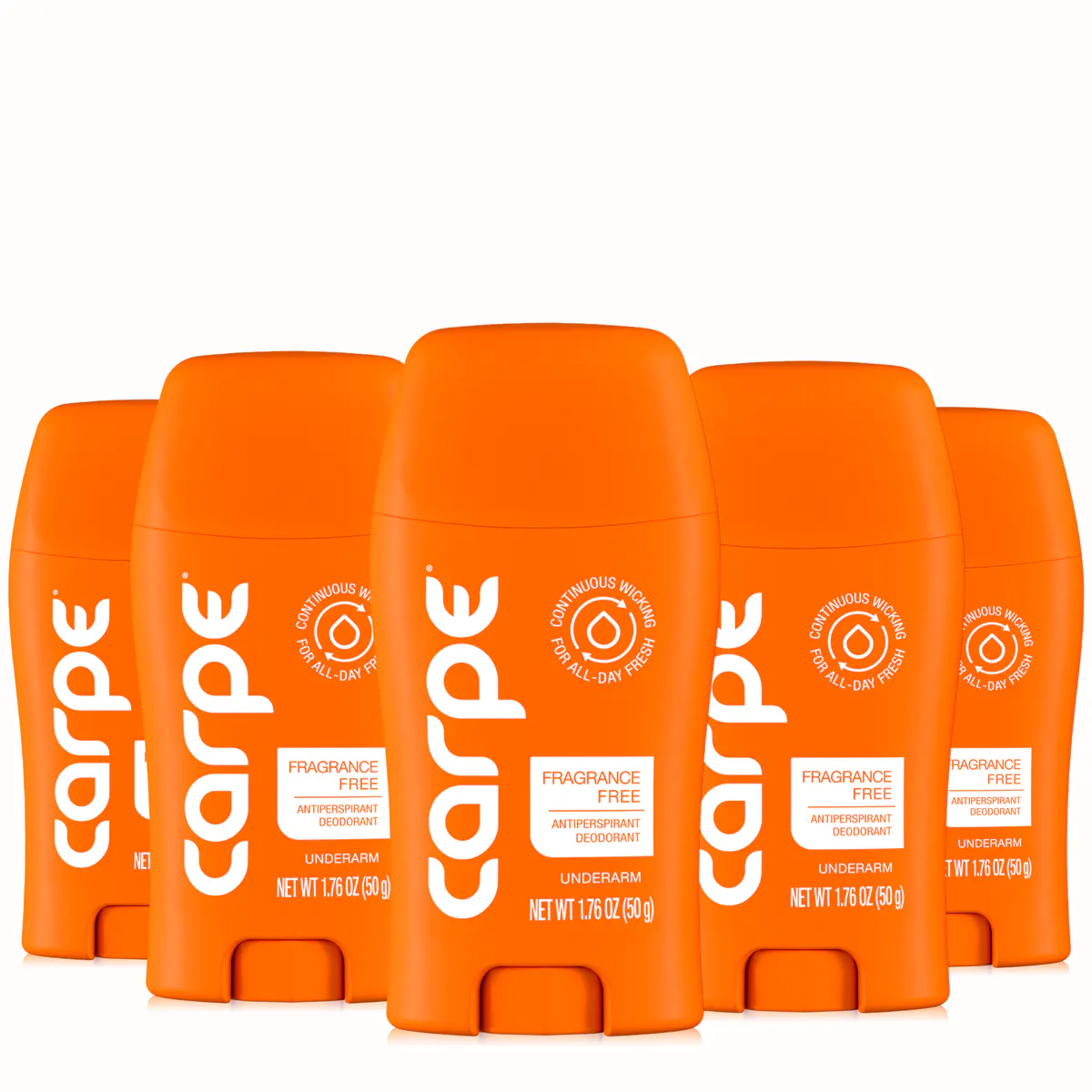 Carpe Antiperspirant Underarm Stick 50ml - 5 Pack