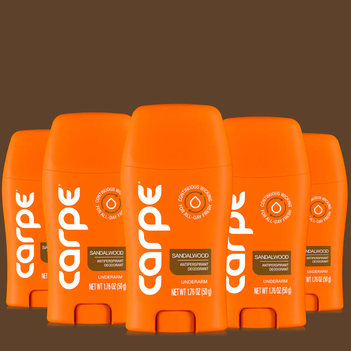Carpe Antiperspirant Underarm Stick 50ml - 5 Pack, view 3