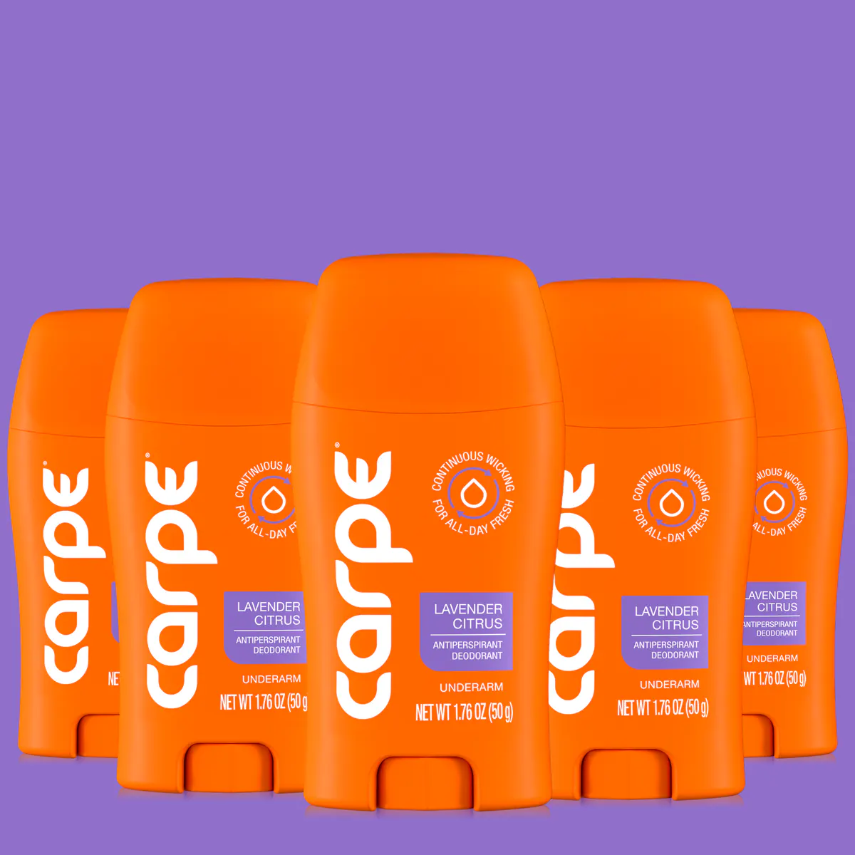 Carpe Antiperspirant Underarm Stick 50ml - 5 Pack, view 6