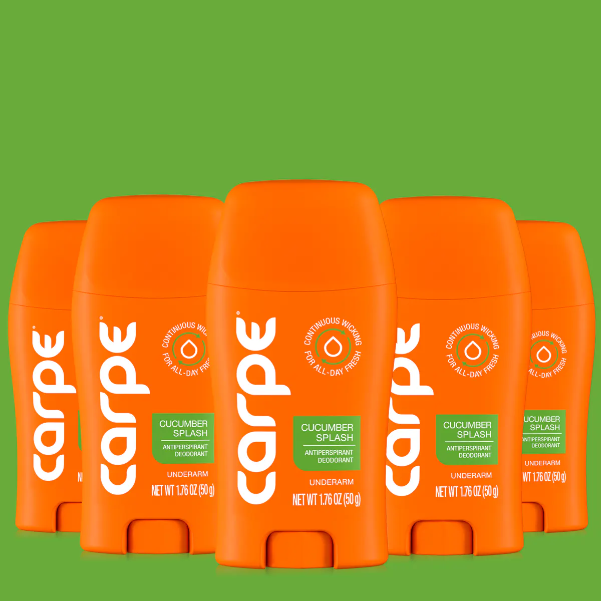Carpe Antiperspirant Underarm Stick 50ml - 5 Pack, view 8