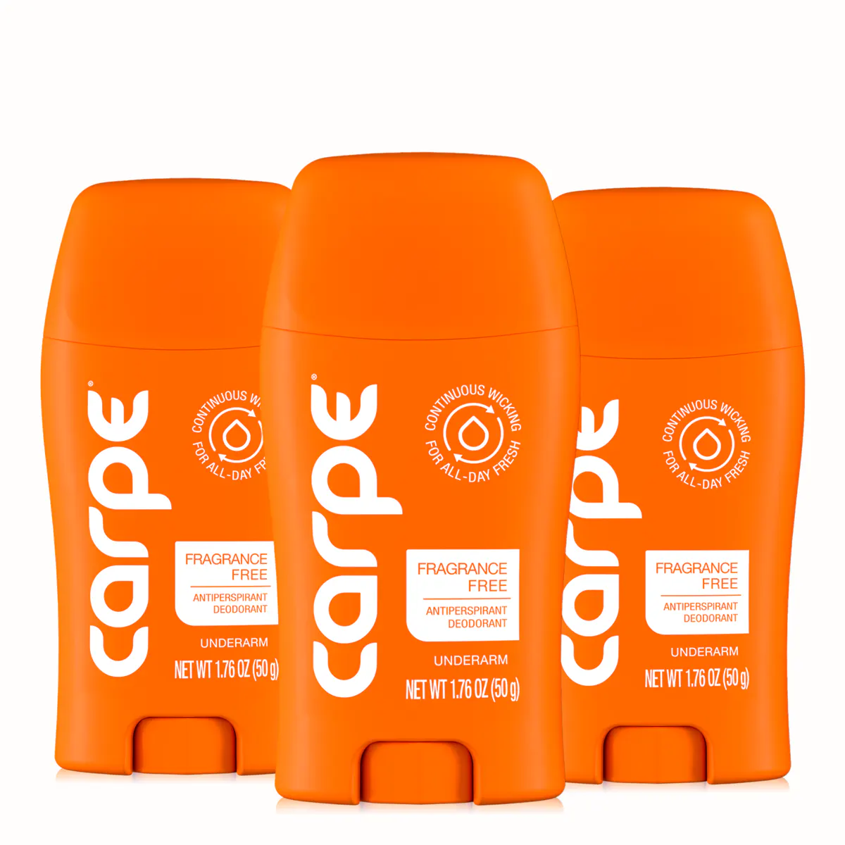 Carpe Antiperspirant Underarm Stick 50ml Trio Bundle