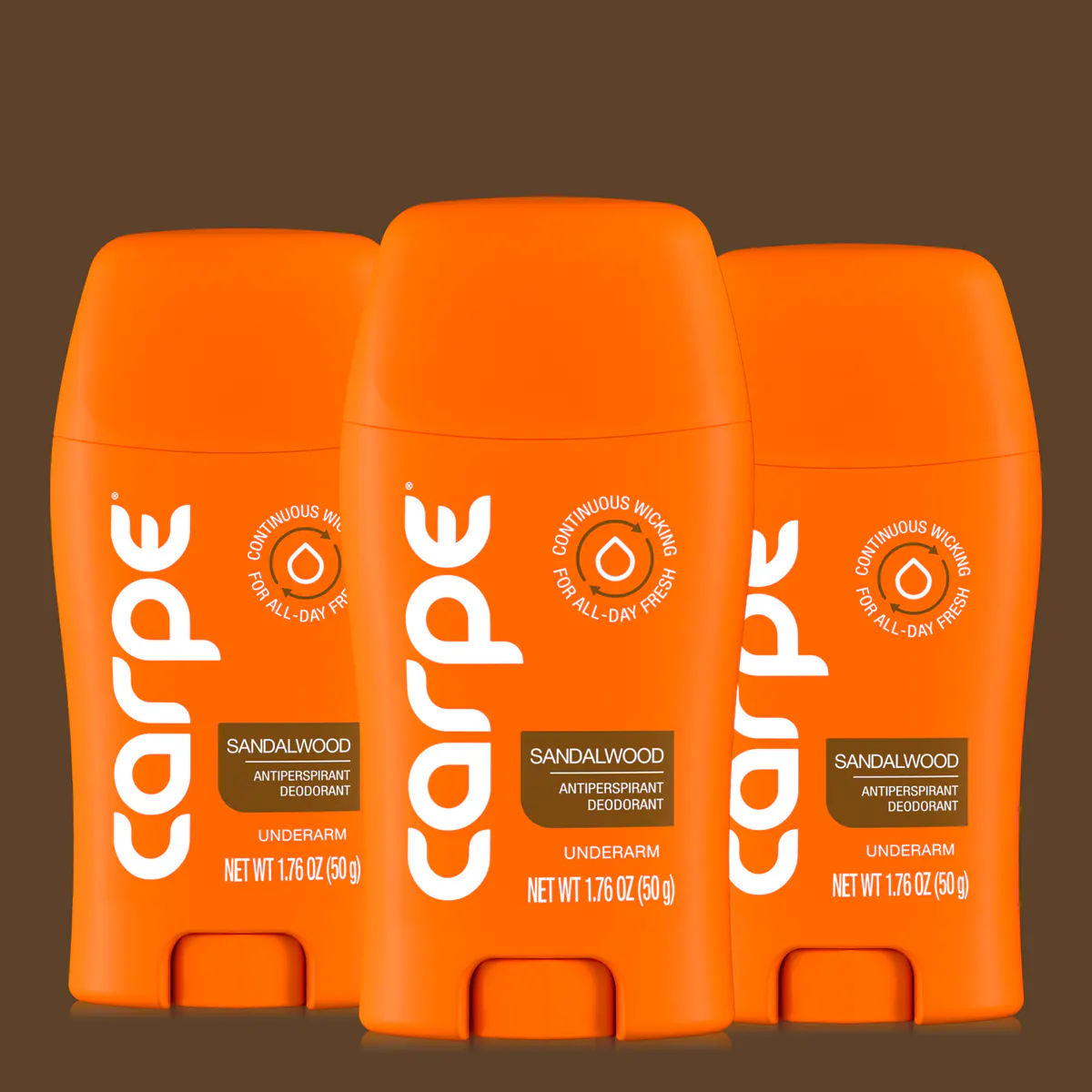 Carpe Antiperspirant Underarm Stick 50ml Trio Bundle, view 3
