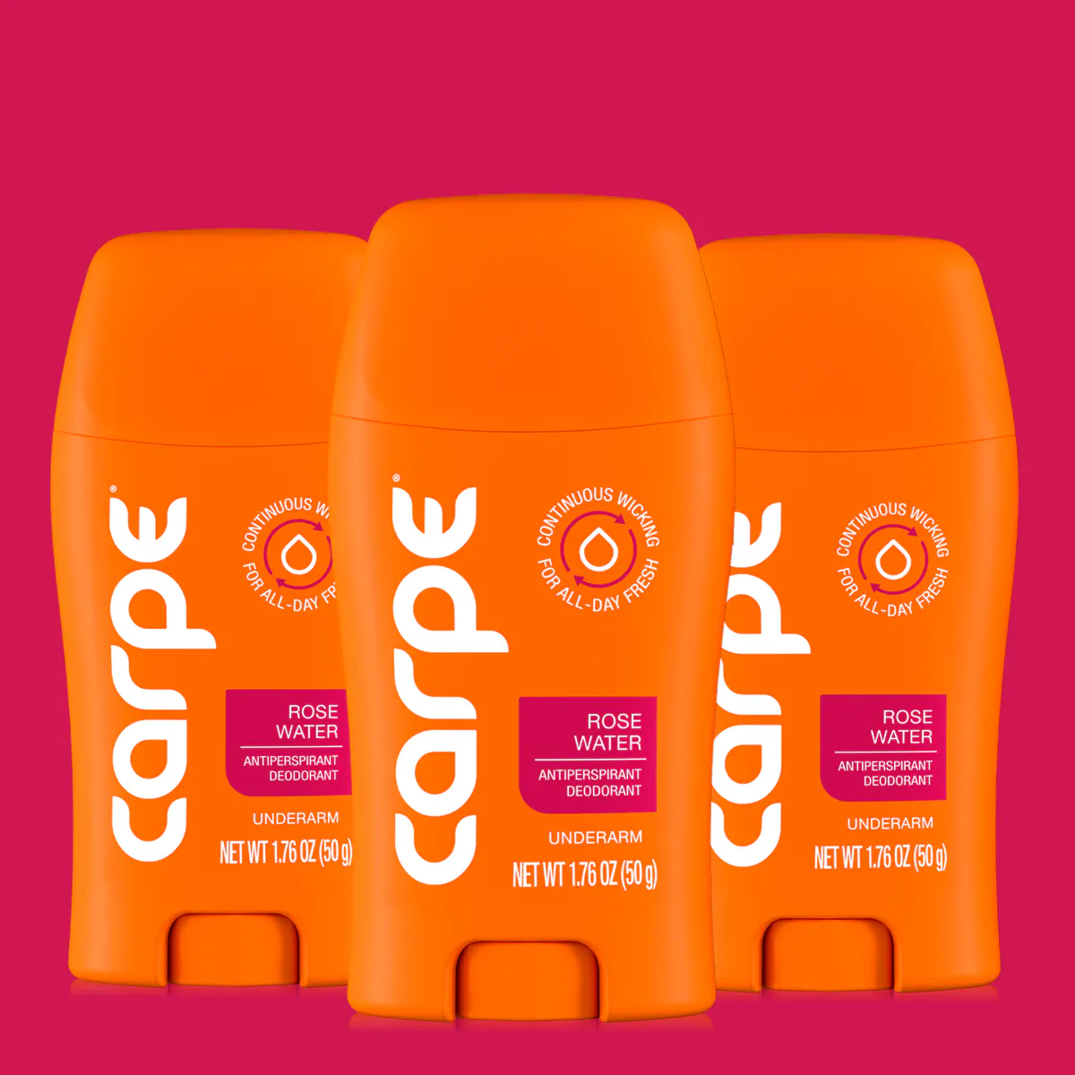 Carpe Antiperspirant Underarm Stick 50ml Trio Bundle, view 4