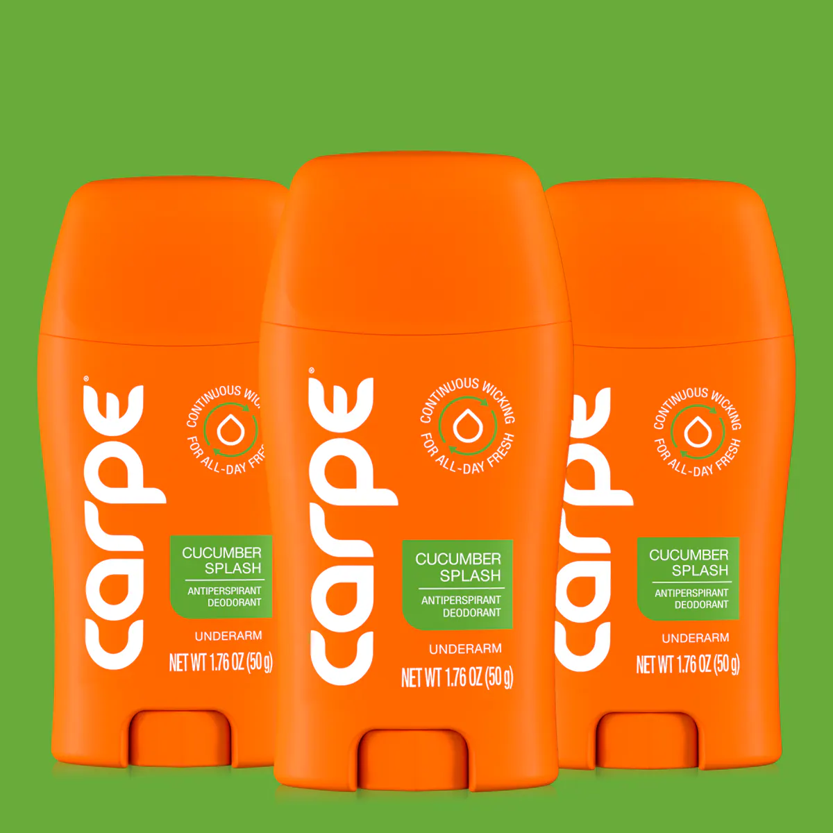 Carpe Antiperspirant Underarm Stick 50ml Trio Bundle, view 8