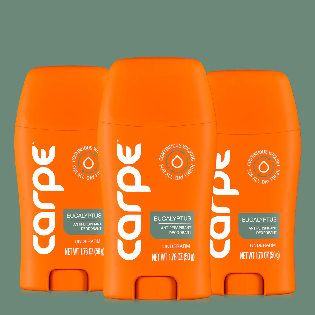 Carpe Antiperspirant Underarm Stick 50ml Trio Bundle, view 10