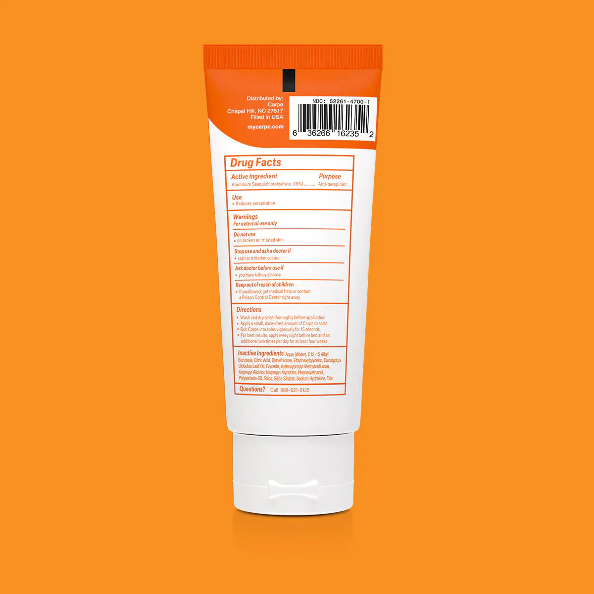 Carpe Sweat Absorbing Foot Lotion 40ml, view 2