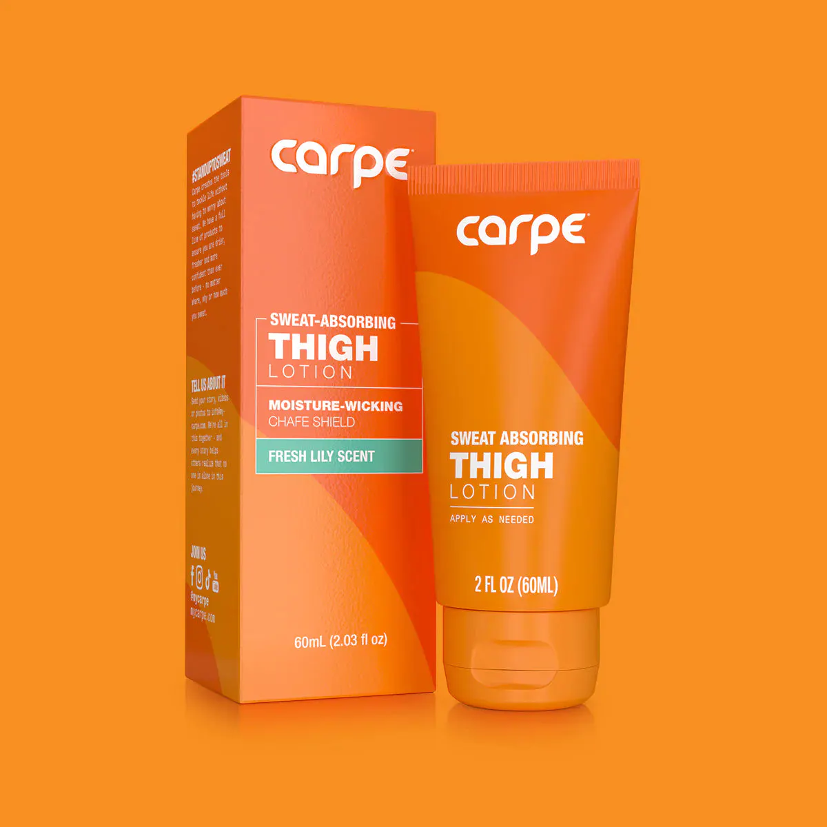 Carpe Sweat Absorbing Thigh Lotion 60ml, view 2