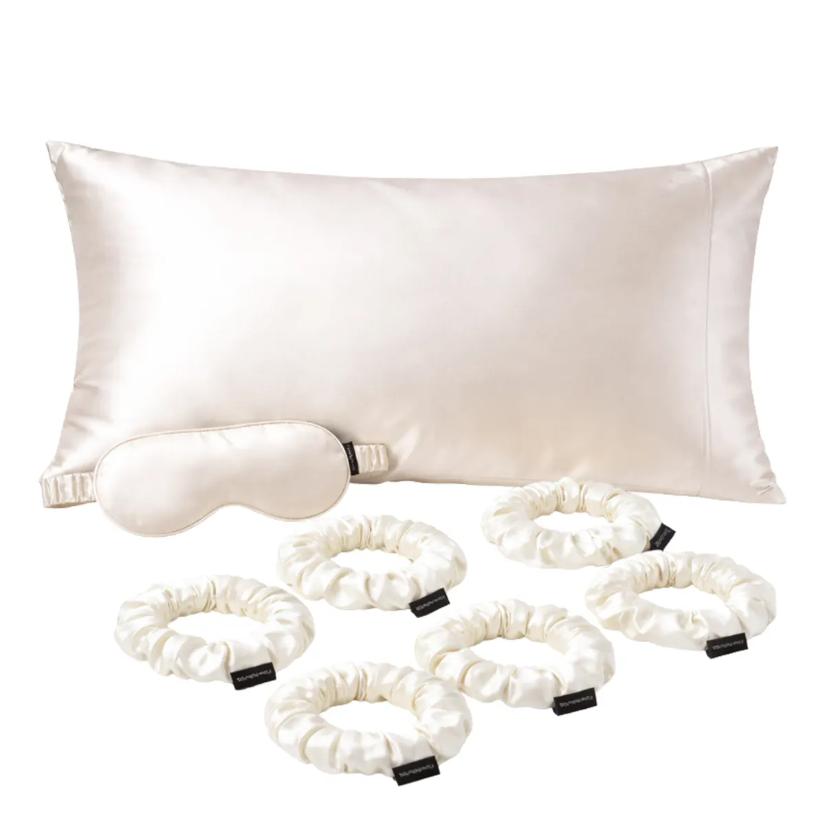 Casa Della Silk Bridal Mulberry Silk Sleep Bundle - Classic Ivory