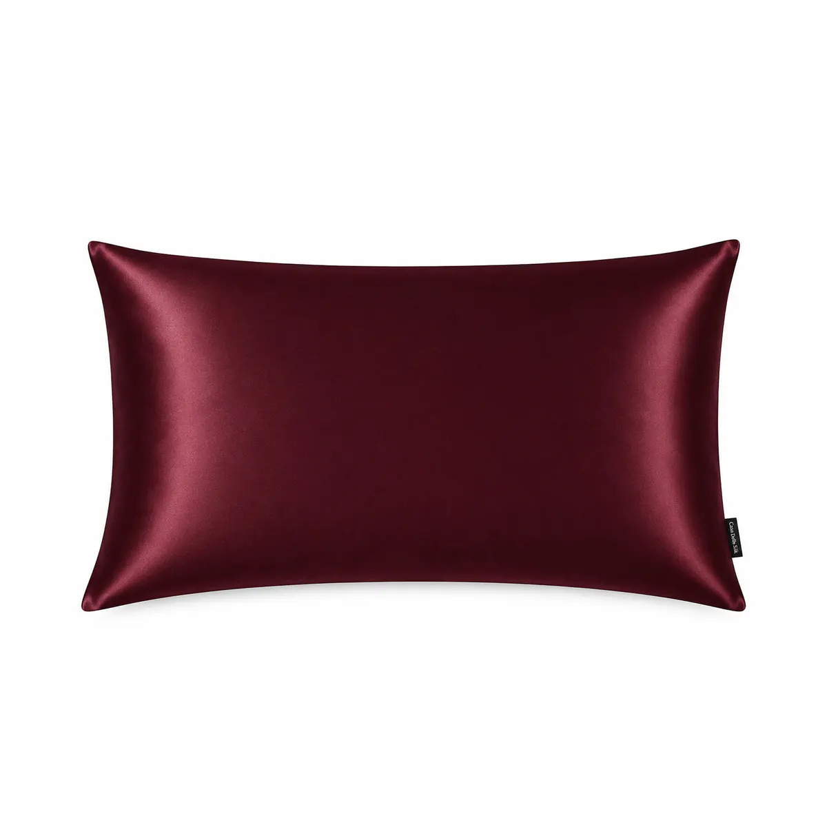 Casa Della Silk Dolce Mulberry Silk Pillowcase – Large – Bordeaux Red