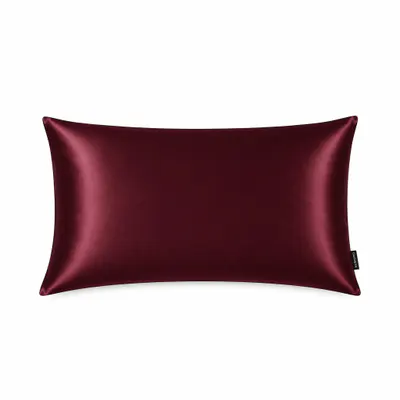 Casa Della Silk Dolce Mulberry Silk Pillowcase – Large – Bordeaux Red
