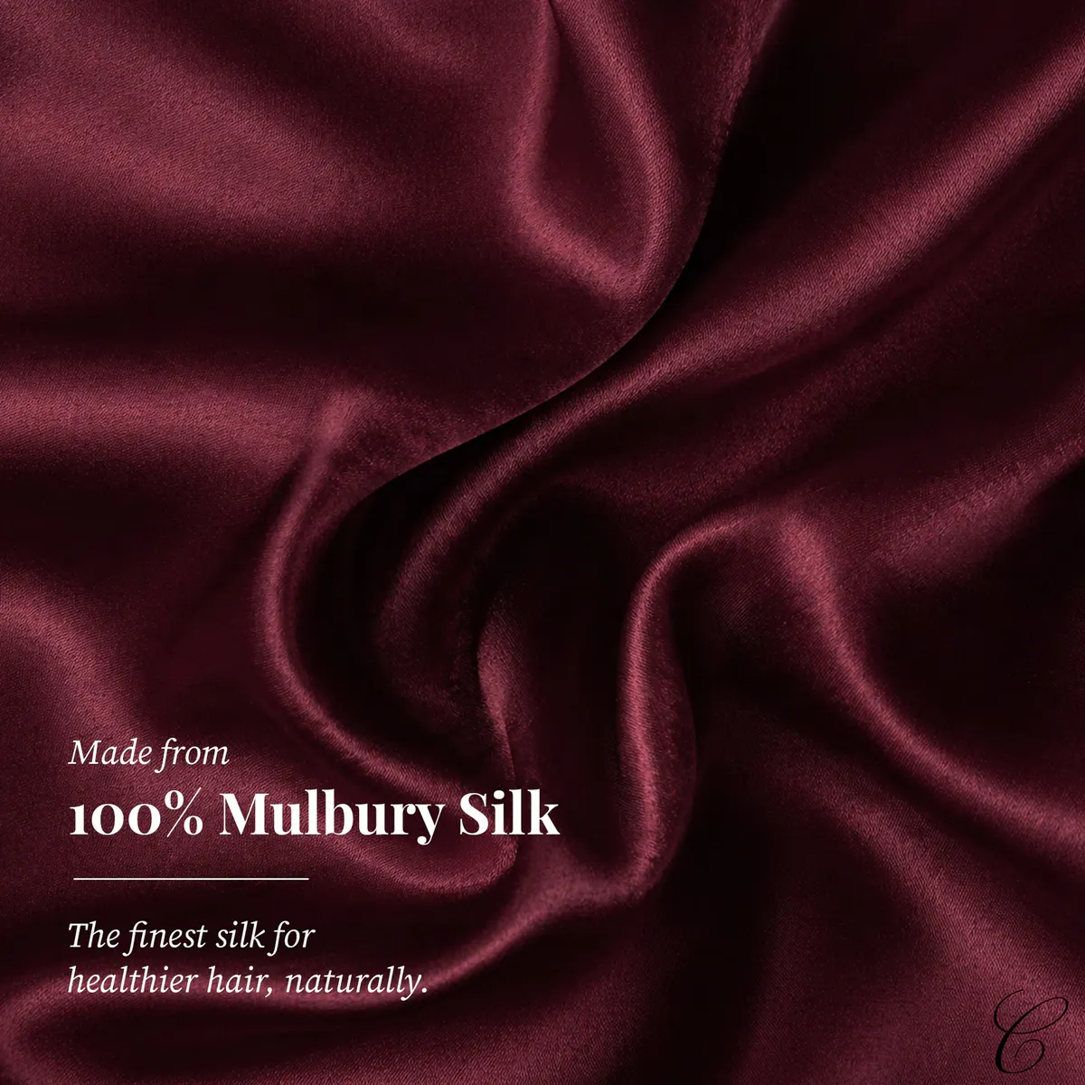 Casa Della Silk Dolce Mulberry Silk Pillowcase – Large – Bordeaux Red, view 5