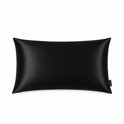 Casa Della Silk Dolce Mulberry Silk Pillowcase – Large – Midnight Noir