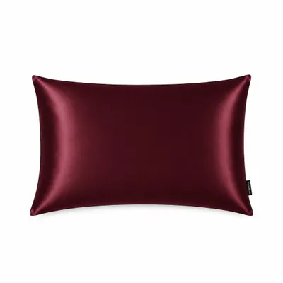 Casa Della Silk Dolce Mulberry Silk Pillowcase – Standard – Bordeaux Red