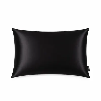 Casa Della Silk Dolce Mulberry Silk Pillowcase – Standard – Midnight Noir