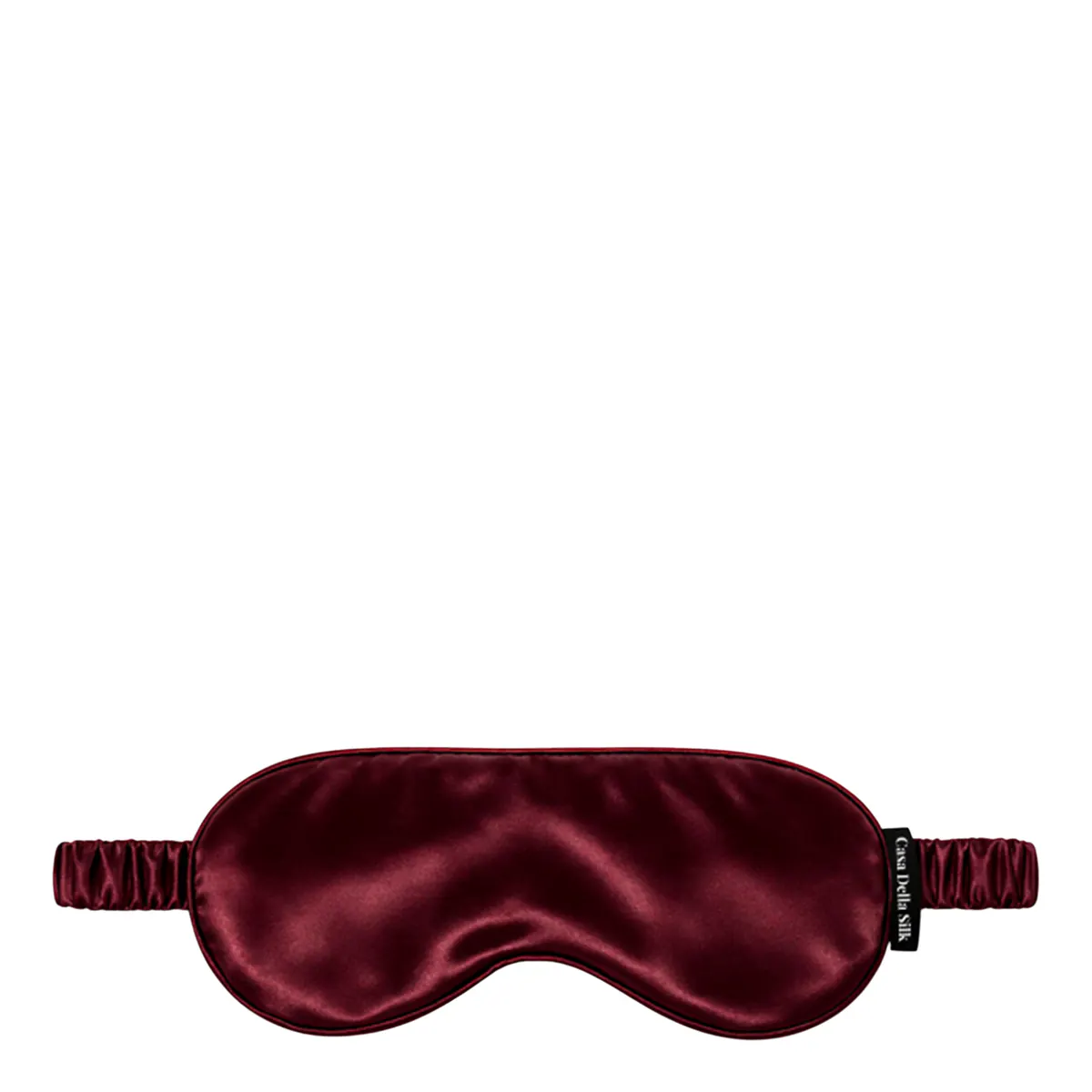 Casa Della Silk La Notte Mulberry Silk Sleep Mask – Bordeaux Red