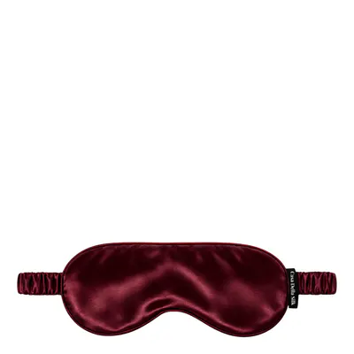 Casa Della Silk La Notte Mulberry Silk Sleep Mask – Bordeaux Red