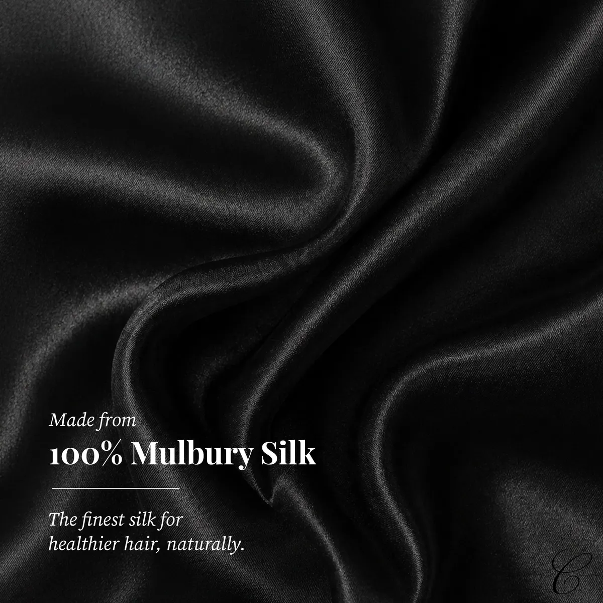 Casa Della Silk La Notte Mulberry Silk Sleep Mask – Midnight Noir, view 5