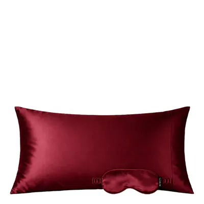 Casa Della Silk Mulberry Silk Beauty Sleep Large Bundle - Bordeaux Red