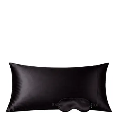 Casa Della Silk Mulberry Silk Beauty Sleep Large Bundle - Midnight Noir