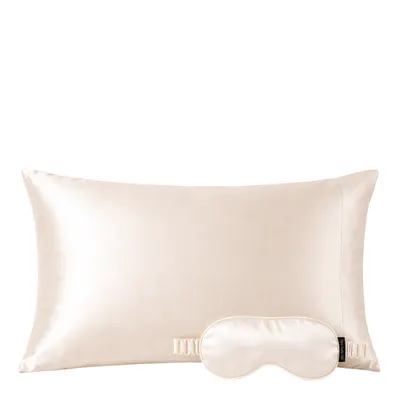 Casa Della Silk Mulberry Silk Beauty Sleep Standard Bundle - Classic Ivory