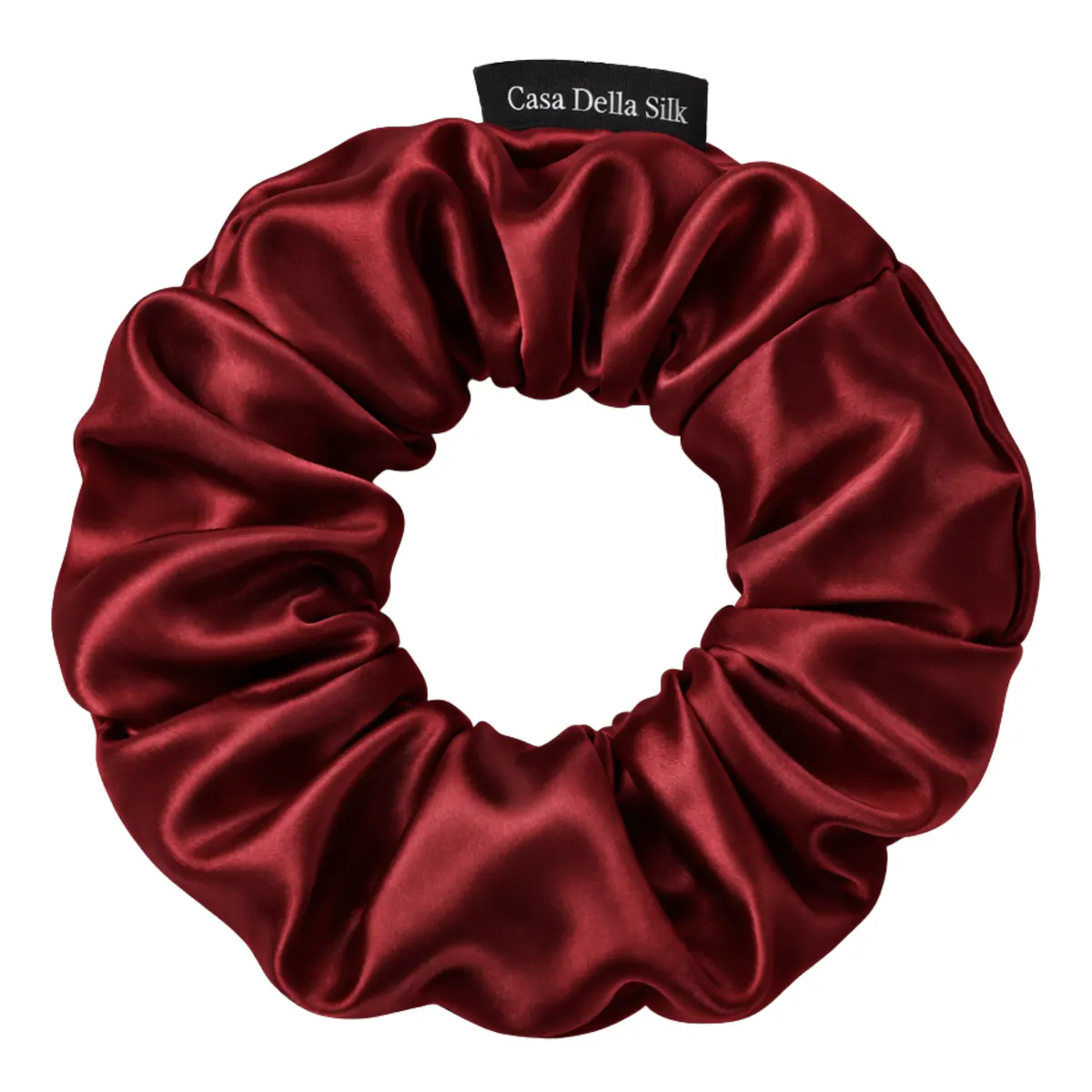 Casa Della Silk Mulberry Silk Luxury Hair Accessory Trio Bundle - Bordeaux Red, view 2