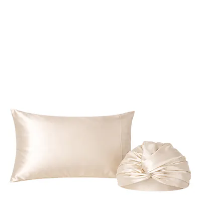 Casa Della Silk Mulberry Silk Luxury Sleep Ritual Duo Bundle - Classic Ivory