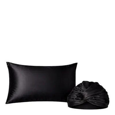 Casa Della Silk Mulberry Silk Luxury Sleep Ritual Duo Bundle - Midnight Noir