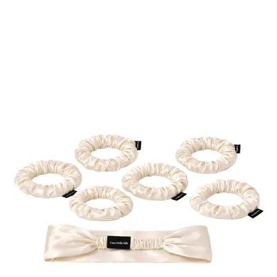 Casa Della Silk Mulberry Silk Luxury Styling Duo Bundle - Classic Ivory