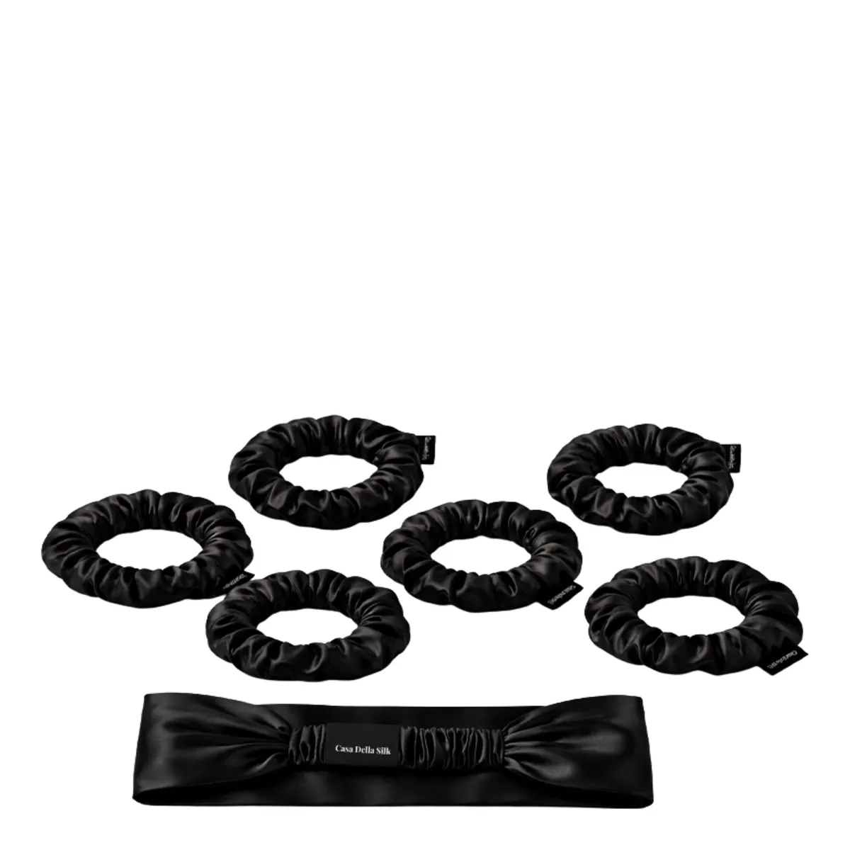 Casa Della Silk Mulberry Silk Luxury Styling Duo Bundle - Midnight Noir