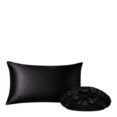 Casa Della Silk Mulberry Silk Overnight Hair Care Bundle - Midnight Noir