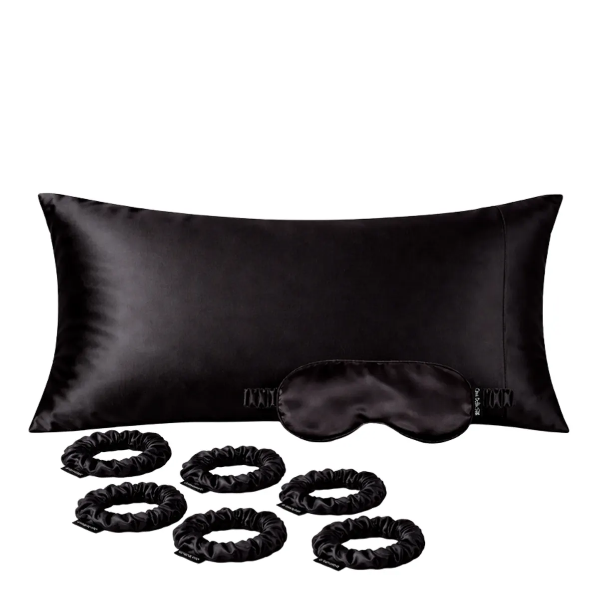 Casa Della Silk Mulberry Silk Ultimate Slumber Trio Bundle - Midnight Noir