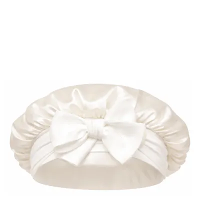 Casa Della Silk Serenita Mulberry Silk Hair Bonnet – Classic Ivory