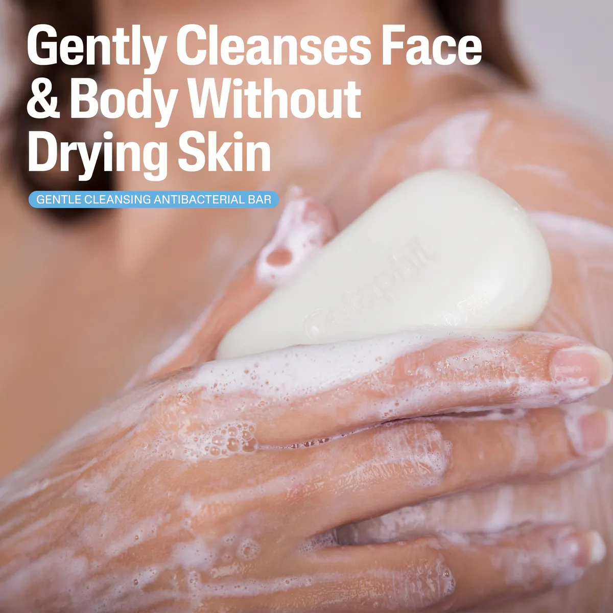 Cetaphil Gentle Cleansing Antibacterial Bar 127g, view 2