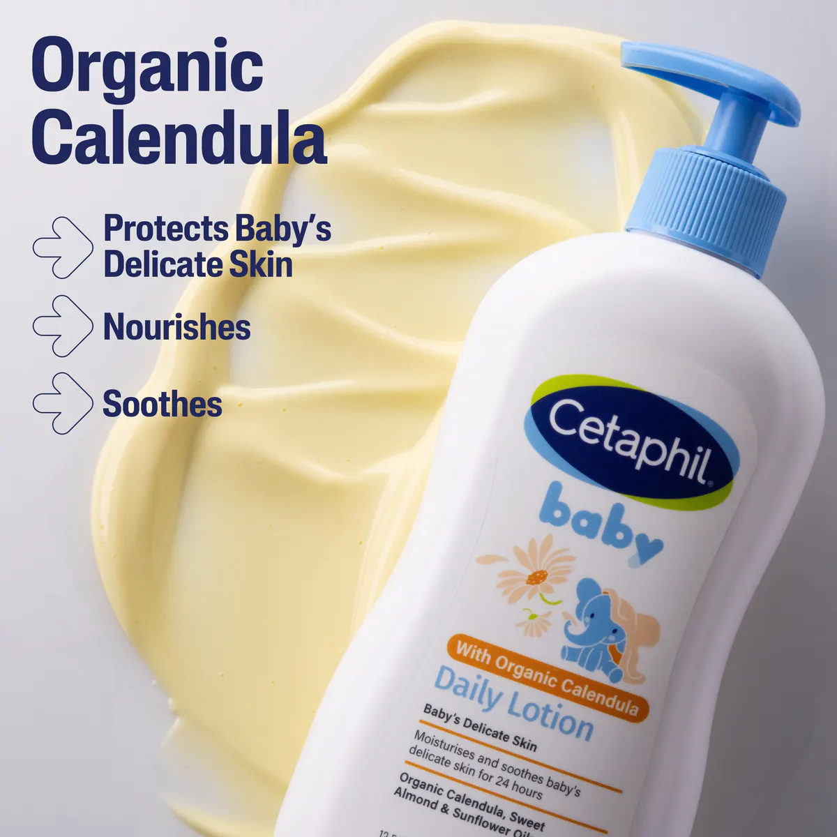 Cetaphil Baby Daily Lotion with Organic Calendula 400ml, view 4