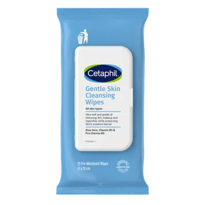 Cetaphil Gentle Skin Cleansing Wipes 25pk
