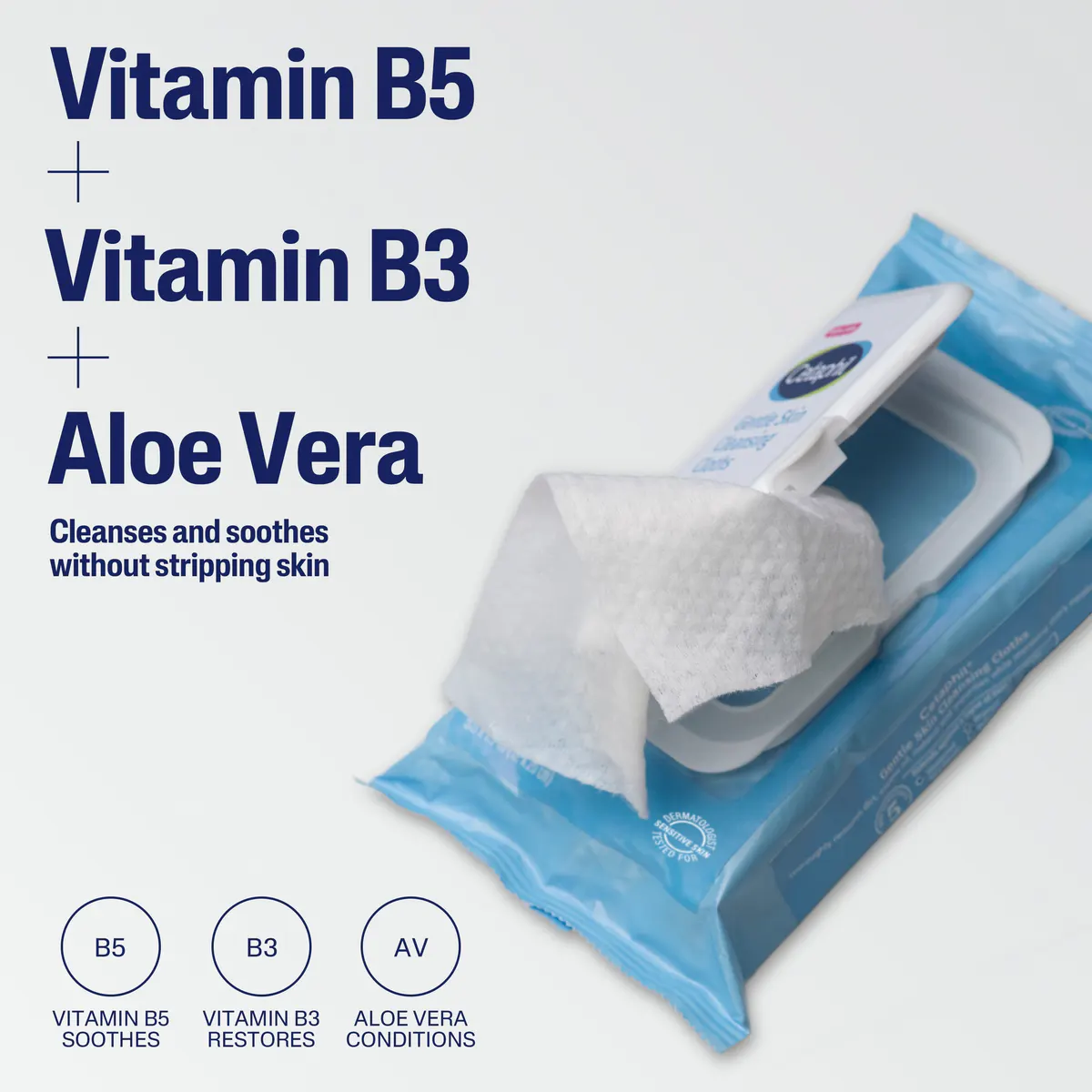 Cetaphil Gentle Skin Cleansing Wipes 25pk, view 2