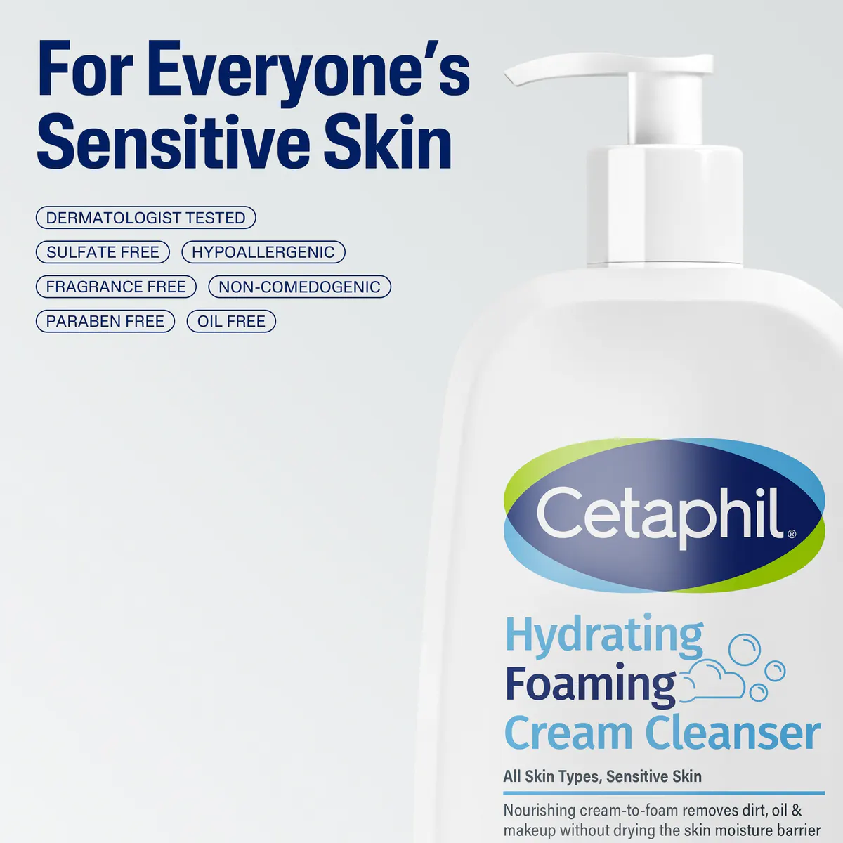 Cetaphil Hydrating Foaming Cream Cleanser 236ml, view 4
