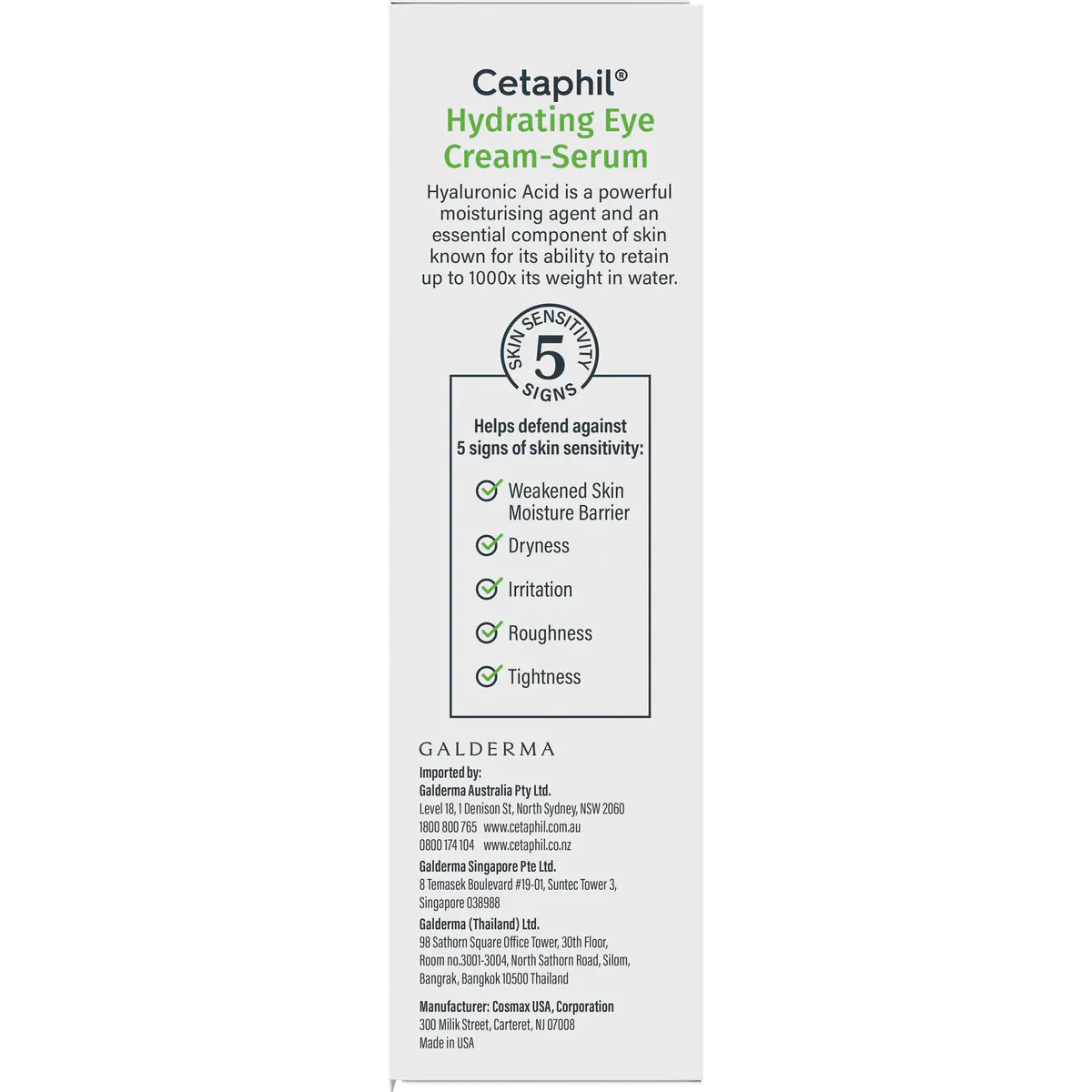 Cetaphil Hydrating Eye Cream-Serum with Hyaluronic Acid 14ml, view 9