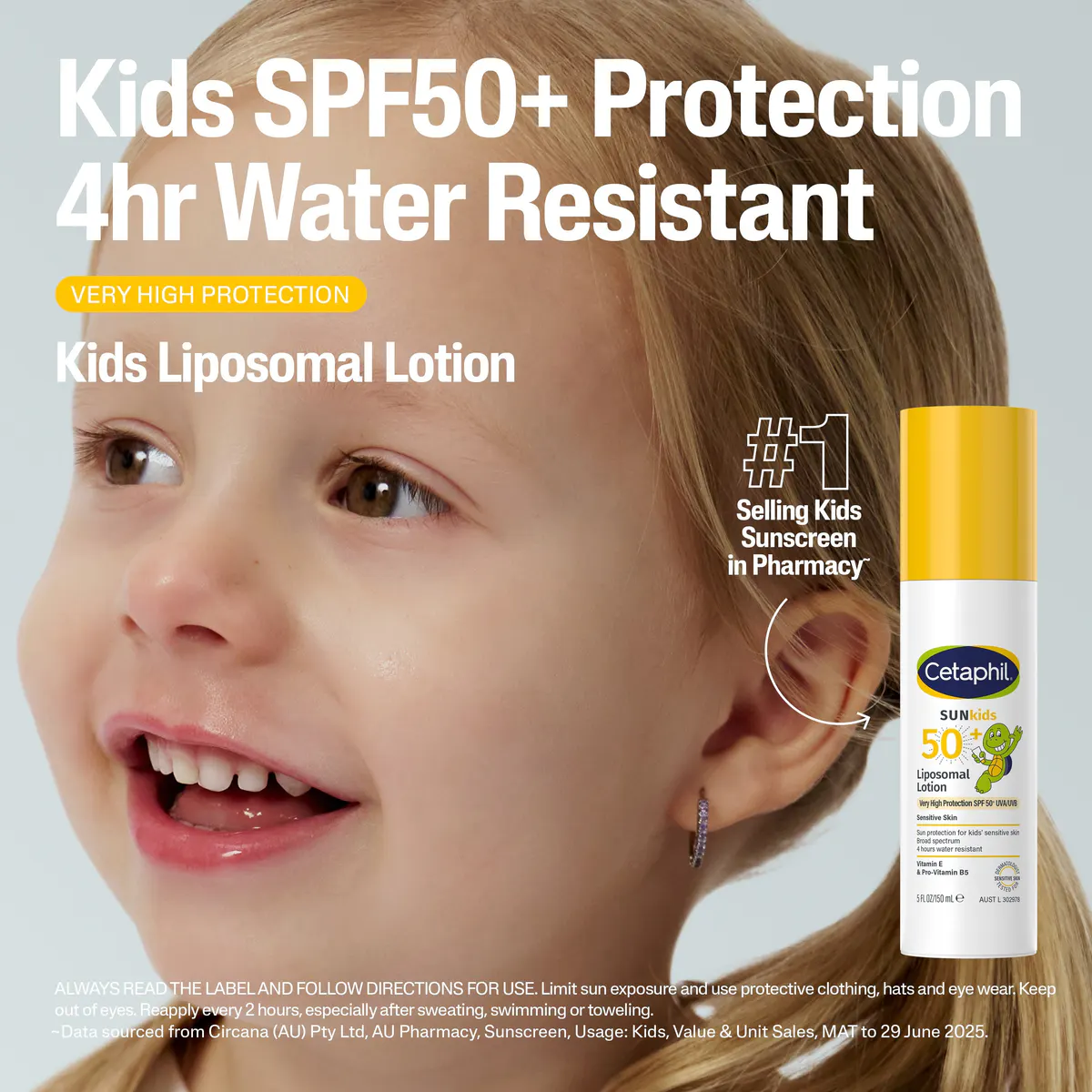 Cetaphil Sun Kids Liposomal Lotion SPF50+ 150ml, view 4